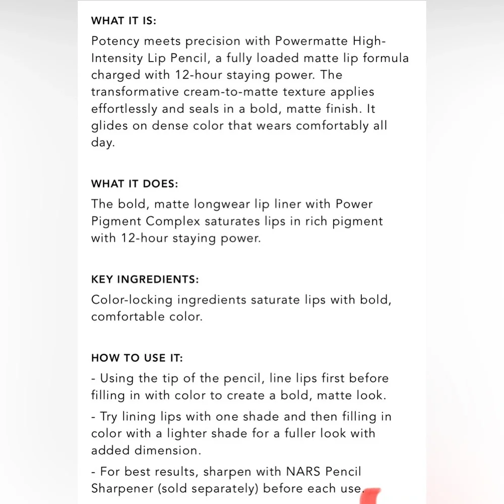 NARS discover powermatte